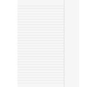 Fountain 102142550 foolscap firma de arco, 80 g/m², A4, escuela - líneas 25, 50 hojas, blanco