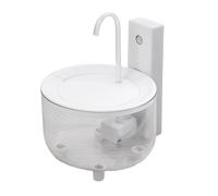 Fountain Cat Water Dish, Indoor Electric Feeder, Quiet Anti-Slip Pet Dispenser with Filtration, Ideal for Cats, Dogs, Living Room, Balcony, Garage 7.09x5.91x5.91 Inch