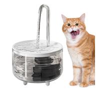 Fountana per acqua per animali domestici - 1L Ciotola wireless, distributore di alimentazione USB | Stazione di idratazione chiara per cani, acquer automatico per gatti, alimentazione per animali dome