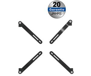 Four-arm monitor adapter for non-vesa monitors for screens up to 27?