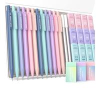 Four Candies Juego de portaminas HB y 2B, borradores pastel y recambios, paquete de 29 unidades con estuche