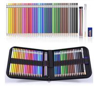 Four Candies Lápices mecánicos de colores, lápices mecánicos borrables con sacapuntas y bolsa, herramientas estéticas de dibujo ideales para suministros escolares, suministros de papelería, 2,6 mm, 36