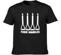 Four Candles Fork Handles The Two 2 Ronnies Corbett TV Men's Fashion T-Shirt Black XL