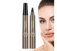 Four Claw Eyebrow - Lápiz de cejas resistente al agua | Lápiz líquido, herramienta de maquillaje duradera, lápiz de cejas con 4 puntas de horquilla para dar forma , relleno, peinado, juego de