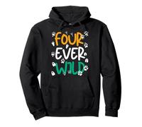 Four Ever Wild It's My 4th Birthday Zoo Safari Party Animal Sudadera con Capucha