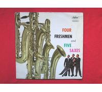 Four Freshmen - Four Freshmen Four Freshmen & Five Saxes LP Capitol T844 VG/VG 1950s Record has been played a lot and there is some loss of clarity but it still plays very well. Laminate is peeling off rear of sleeve.