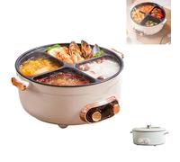 Four Grid Multifunctional Stew Pot, Four Grid Stew Pot, 6/7L Large Capacity Four-grid Integrated Electric Cooker for Home Kitchen, Independent Temperature Control on Both Sides (7L)