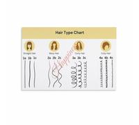Four Hair Structure Types Reference Salon Poster