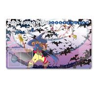 Four leaves 1402667 - Board Game Digimon TCG Playmat + Free Protective Bag Digimon - Alfombrilla de juego TCG Card Game Mouse Pad Table Mat Tamaño 60 x 35 cm, Compatible con Digimon MTG TCG CCG YGO,