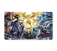 Four Leaves Blue-Eyes - Tapete de juego de cartas coleccionables de dragón blanco, 60 x 35 cm, compatible con MTG TCG CCG RPG DTCG, incluye bolsa impermeable, todas las edades