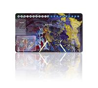 Four leaves Juego de mesa Digimon juego de alfombrillas + bolsa libre de regalo, TCG Card Game Table Mat Tamaño 60x35 cm Alfombrilla para ratón compatible con MTG TCG Digimon with Card Zones (487460)