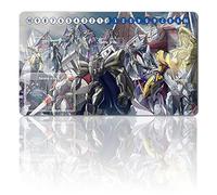 Four leaves Juego de mesa Digimon juego de alfombrillas + bolsa libre de regalo, TCG Card Game Table Mat Tamaño 60x35 cm Alfombrilla para ratón compatible con MTG TCG Digimon with Card Zones (415471)
