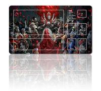 Four leaves Juego de mesa MTG Juego de alfombrillas + bolsa impermeable gratuita, TCG Card Game Table Mat Tamaño 60 x 35 cm Mouse Pad Compatible con MTG TCG (Zona INNISTRAD Crimson Vow KE-with Zone)