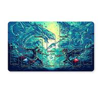 Four leaves Ygo (13) - Juego de cartas de trading TCG Playmat + bolsa impermeable gratis, tapete de mesa de dragón blanco de ojos azules, tamaño 60 x 35 cm, compatible con MTG TCG CCG RPG DTCG