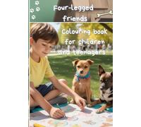 Four-legged friends, coloring book for children and teenagers