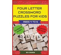Four letter crossword puzzles for kids: Children crossword puzzle | All words four letter only | 400 words | 50 puzzles