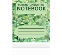 Four-Line Handwriting Practice Notebook: 80 Pages for Kids | Improve Letter Formation & Writing Skills: Perfect for Preschool, Kindergarten, Grade 1 & ... Penmanship, and Build Writing Confidence