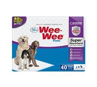 Four Paws Super Absorbent Pee Pads Wee-Almohadillas superabsorbentes para orina, Algodón, A3717, 24" x 24" (40 Count)