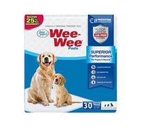 Four Paws Wee-Wee - Almohadillas de Entrenamiento para Perros, Acolchadas, sin Perfume, Rendimiento Superior y Cachorros, a Prueba de Fugas, protección del Suelo, 56 x 58 cm, 30 Unidades