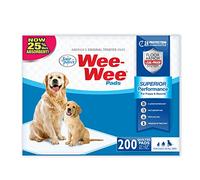 Four Paws Wee-Wee - Almohadillas de Entrenamiento para Perros, Acolchadas, sin Perfume, Rendimiento Superior y Cachorros, a Prueba de Fugas, protección del Suelo, 56 x 58 cm, 200 Unidades