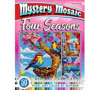 Four Seasons Mystery Mosaics Color by Number: 50 Pixel Art Landscapes for Relaxation and Creativity (Mystery Mosaic Color By Number Collection)