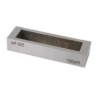 Four Side Wet Film Coating Applicator,Box Type Wet Film Preparation Device,Total Length 100mm,Effective Coating Width 80mm,Stainless Steel,for Varnishes Paint Ink Lab Testing(G07)