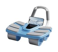 Four-Wheel Exercise Wheel with Automatic Rebound, Quiet Fitness Accessory for Men or Women, Built for Indoor Use in Apartment Garage or Room, 23.5x36x22.5cm Size