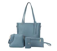 Four Woman Messenger 2019 - Bolso de hombro para mujer, bolso de mano, bolso de mano, bolso de mano para mujer (azul, talla única)