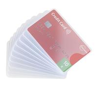 fouraces Fundas para Tarjetas de crédito Trasparente - 10 x custodia Porta Carte plastico - para tarjeteros, Credit Card, tarjetera, portatarjetas, Carta de crédito