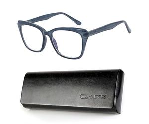 Foureyes 4EYES Gafas de lectura antirreflejo para mujer FS3832 - Montura ligera y flexible en CP, cómodo ajuste - Ideales para leer y ordenador - Estuche de piel y paño incluidos (AZUL, 2, Dioptrien)
