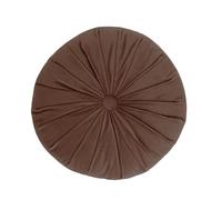 Fouriding Almohada redonda de 40 cm, cojín de calabaza, cojín de suelo, tapete de oración para sala de estar, sofá, cama, silla, suelo, coche, decoración del hogar (marrón)