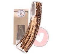 FOURLEGS® Asta Perro Natural Hecha de Asta de Ciervo 100% - con Minerales, Juguete Perro, Sabor a Venado, Huesos para Perros - Mordedor Perro - Tamaño XXL Entero