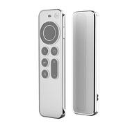 Fourmor Funda para Apple TV Remote - Delgada, para Apple TV 4K/HD Siri Remote Gen 3/Gen 2 (2022/2021), Funda remota de TPU Antideslizante/Anticaída/Resistente al Polvo