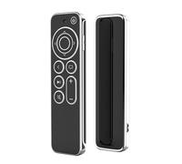 Fourmor Funda para Apple TV Remote - Delgada, para Apple TV 4K/HD Siri Remote Gen 3/Gen 2 (2022/2021), Funda remota de TPU Antideslizante/Anticaída/Resistente al Polvo