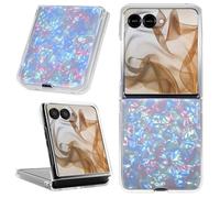 Fourmor para Motorola RAZR 50 /RAZR 50 Ultra Funda para teléfono - Funda Plegable con patrón láser - para Motorola RAZR 50 /RAZR 50 Ultra Funda para teléfono para Moto RAZR 2024