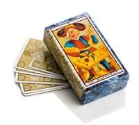 Fournier - Baraja de Tarot de Marsella clásico de 78 cartas educativo para adultos, con libreto en francés y estuche de cartón policromado