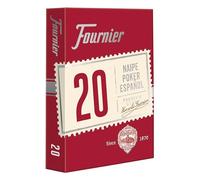 Fournier - Baraja poker español Nº 20, 55 cartas, surtido de colores azul o rojo (F21002)