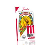 Fournier- Nº 111 Baraja Grande de 40 Cartas Gigantes, Color rojo (F21597)