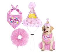 Fournitures Fête Anniversaire Chien - Bandanas Grand Moyen Petit, Costume Chiot, Chapeau et Robe | Chapeau Anniversaire Chien - Pour Adultes Amateurs de Chiens, Accessoires Fête