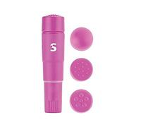FOURPLAY VIBRATOR MASAJEADOR 4 CABEZALES ROSA.