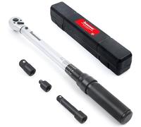 FOURROBBER 3/8 '' Llave dinamométrica Llave de trinquete 20-140 Nm Precisión±3% ajustable a 72 dientes kit de mantenimiento de bicicleta para bicicletas de carretera y montaña