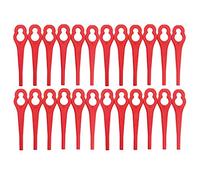 FourShow 100 cuchillas de plástico compatibles con Einhell desbrozadora con batería, cuchillas de repuesto compatibles con Einhell GC-CT 18/24