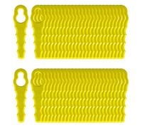 FourShow 50 cuchillas RAC158 compatibles con Ryobi Heavy Duty Blade RAC155 RAC157, cuchillas de repuesto de plástico para desbrozadora Ryobi