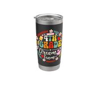 Fourth Grade Dream Team Back to School 4th Grade Teacher Kid Vaso térmico de acero inoxidable de doble pared
