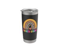 Fourth Grade Teacher Student Boho Rainbow Back To School Vaso térmico de acero inoxidable de doble pared