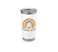 Fourth Grade Teacher Student Boho Rainbow Back To School Vaso térmico de acero inoxidable de doble pared