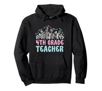 Fourth Grade Teacher Wildflower Tee Sudadera con Capucha