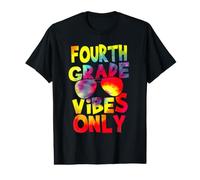 Fourth Grade Vibes Back To School Teacher Student Tie Dye Camiseta gráfica económica