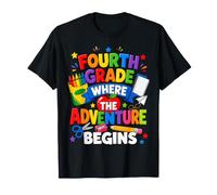 Fourth Grade Where The Adventure Begins Back To School Camiseta