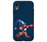 Fourth of July Boxing GNOME For Men Patriotic American Flag Carcasa para iPhone XR
